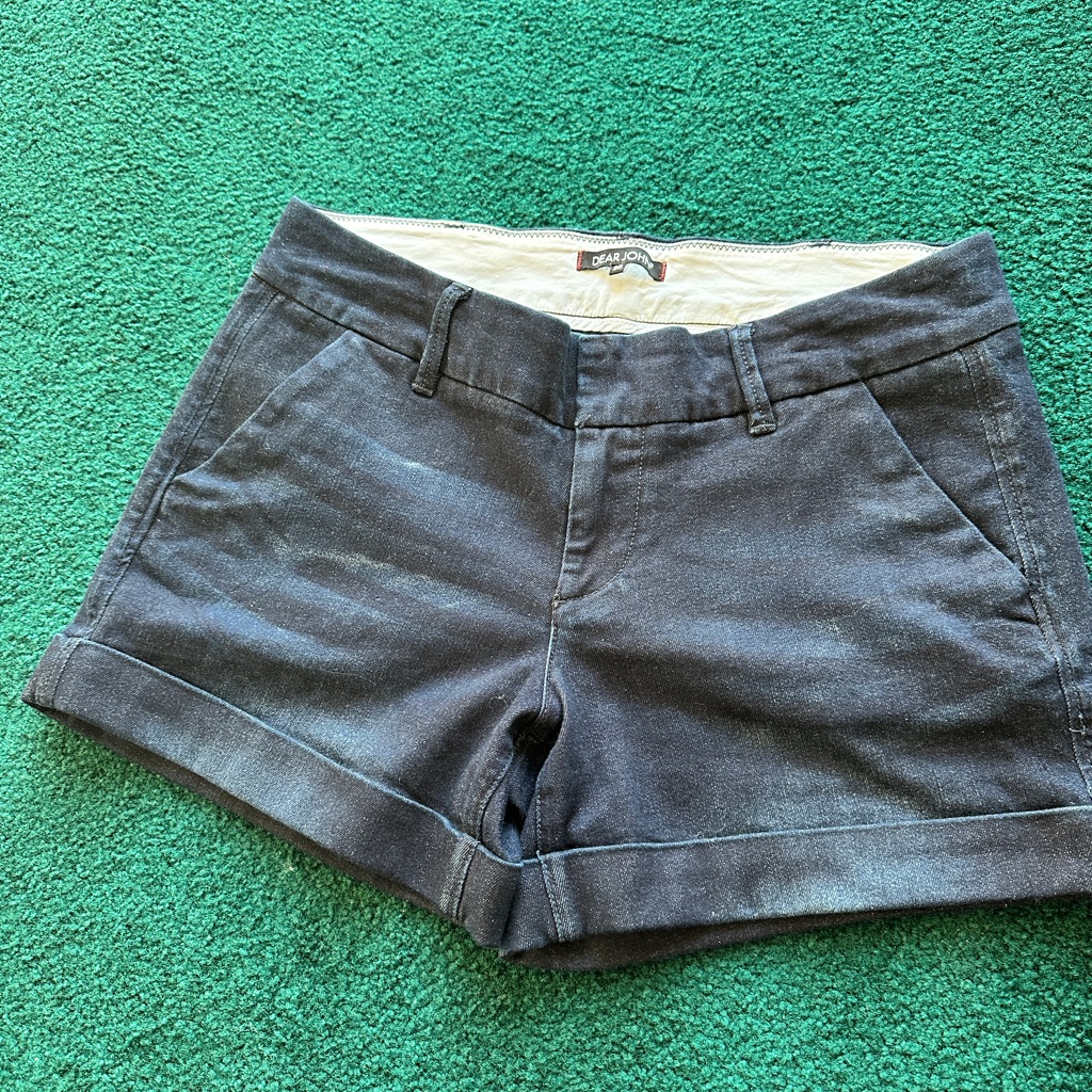 Cuffed Denim Short